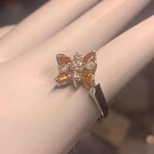 Natural Fancy Yellow Ring in 18kt Yellow Gold